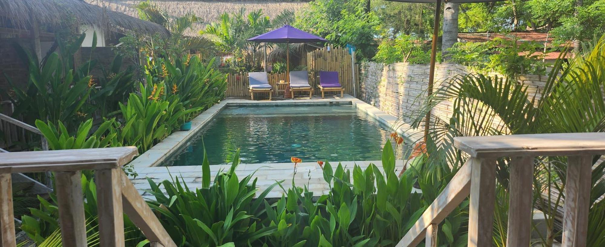 Purple Beach - Maithelia - Gili Air Zewnętrze zdjęcie